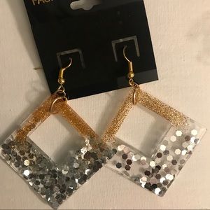 Homemade resin earrings